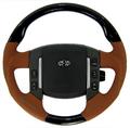 View Item Range Rover Sport Steering Wheel - Sport Grip - Black Piano - Perforated Tan Leather